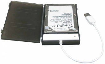 Внешний контейнер 2.5" USB 2.0 HDD/SSD AgeStar SUBCP1 черный
