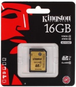 Карта памяти SDHC 16GB class 10 Kingston [SDA10/16GB]