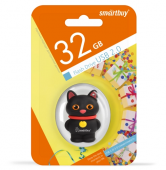 Накопитель Flash Drive 32GB SmartBuy USB 2.0 черный кот