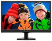Монитор 19.5" Philips 203V5LSB/26(10) Black (LED, LCD, Wide, 1600x900, 5 ms, 90°/50°, 200 cd/m, 10M: