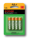 Аккумулятор Kodak AA 2100mAh Ni-Mh 4шт. (HR6-4BL) Pre-Charged