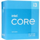 Процессор S-1200 Intel Core i3-10105 3.7GHz <6MB> tray
