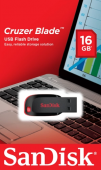 Накопитель Flash Drive 16Gb SanDisk CZ50 Cruzer Blade, USB 2.0