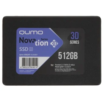 Винчестер SSD 2.5" 512Gb Qumo Novation 3D (Q3DT-512GSCY OEM)