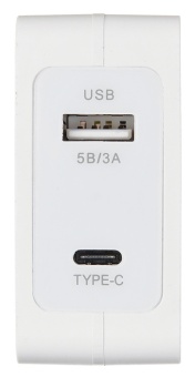 Сетевое зарядное устройство DIGMA DGPD-45W-WG QC3.0, 5.5A, белый